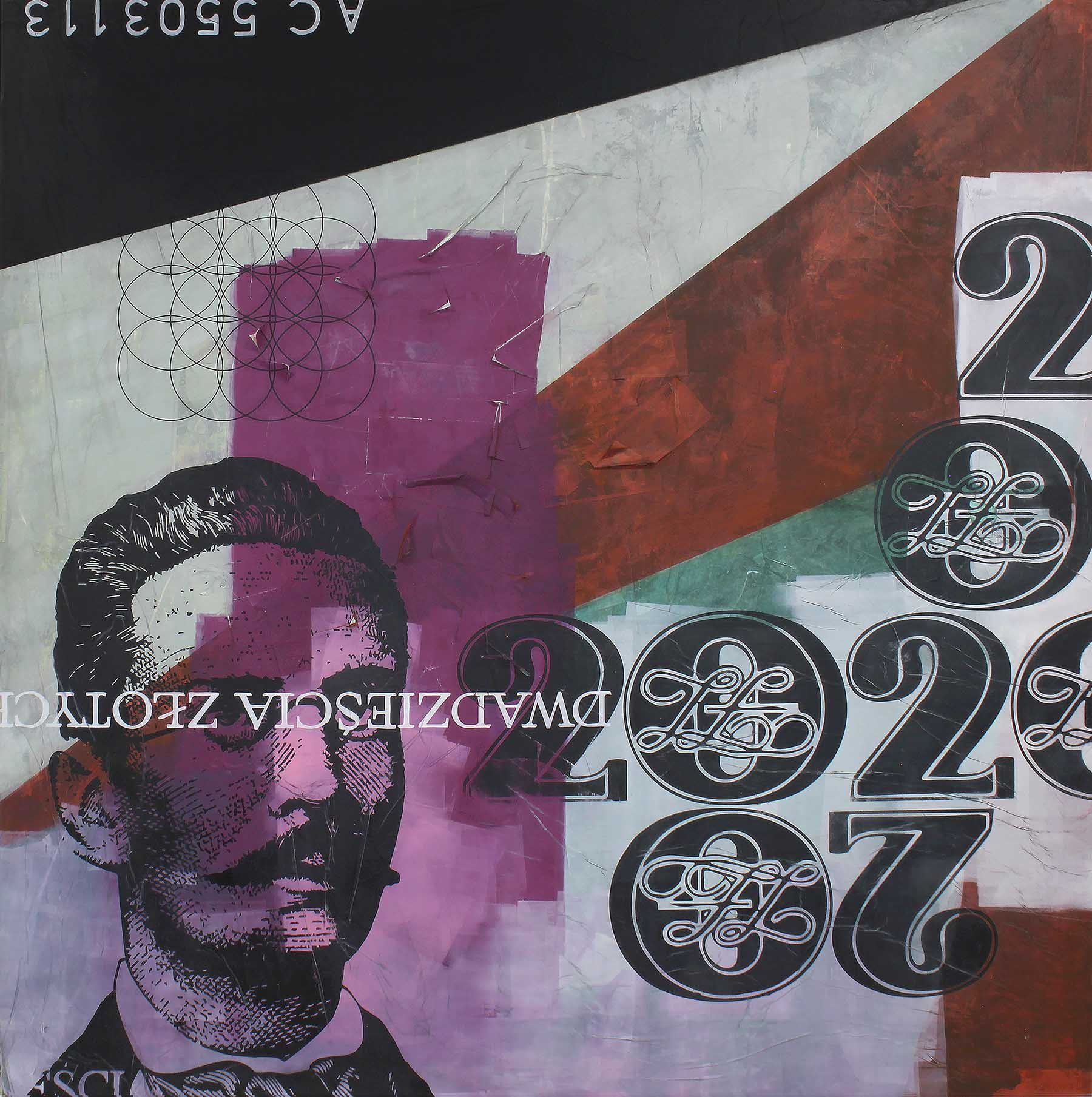 Polska Drop: a portrait from the twenty-złoty note beside large ornamental 20s